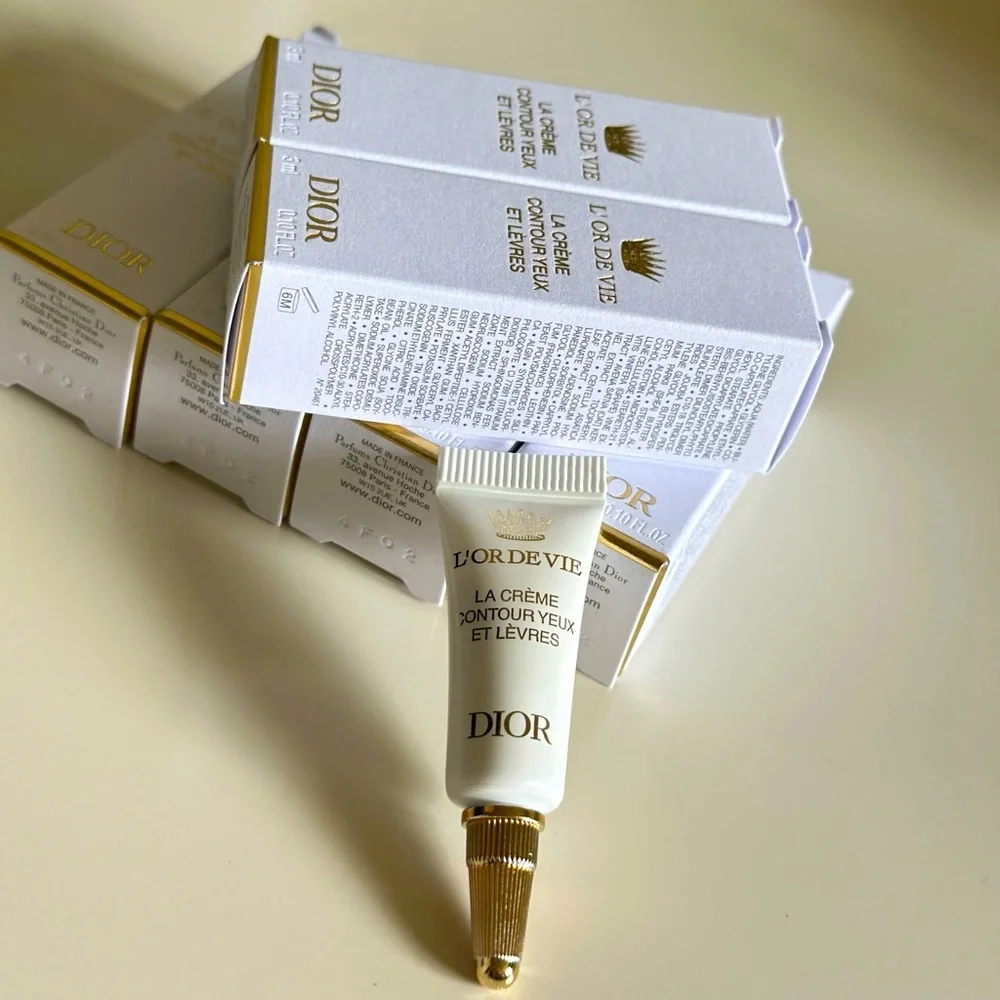 NEW Dior 6xL'Or de Vie La Crème Contour Yeux et Lèvres 3ML- Eye & Lip Anti-Aging